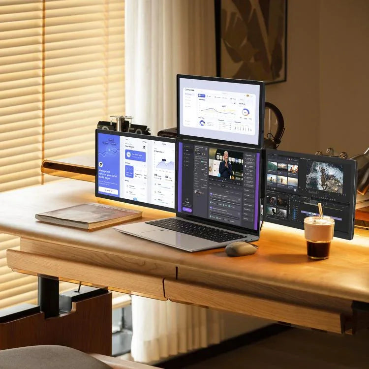 Arie 14 14 inch Expanded Display Triple Portable Monitor, US Plug, UK Plug, EU Plug