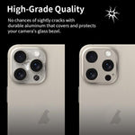 XDcase Titanium Alloy Hollow Camera Lens Protector, For iPhone 13 Pro / 13 Pro Max