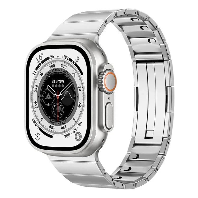 Single Bead Quick Release Stainless Steel Watch Band, For Apple Watch 46mm / 49mm / 45mm / 44mm, For Apple Watch 42mm / 41mm / 40mm / 38mm