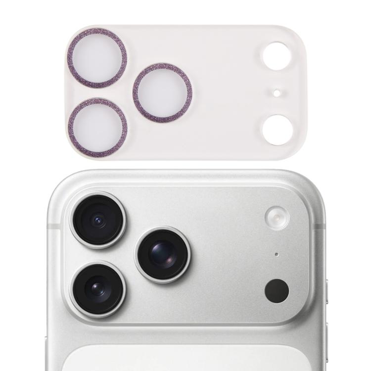 Glitter Ring Tempered Glass Camera Lens Film, For iPhone 17 Pro Max, For iPhone 17 Pro