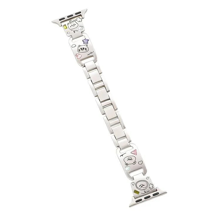 xDfind Happy Zoo Bracelet Diamond Metal Watch Band, For Apple Watch 42 / 44 / 45 / 46 / 49mm, For Apple Watch 38 / 40 / 41 / S11 42mm