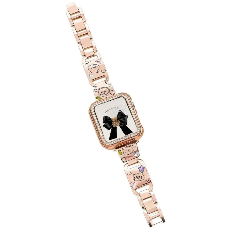 xDfind Happy Zoo Bracelet Diamond Metal Watch Band, For Apple Watch 42 / 44 / 45 / 46 / 49mm, For Apple Watch 38 / 40 / 41 / S11 42mm