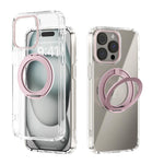 ABEEL MagSafe Q-LUCK Pivot Bracket Transparent Phone Case, For iPhone 13 Pro Max, For iPhone 13 Pro, For iPhone 13