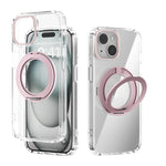 ABEEL MagSafe Q-LUCK Pivot Bracket Transparent Phone Case, For iPhone 13 Pro Max, For iPhone 13 Pro, For iPhone 13