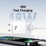 USAMS CC324 T69 QC18W USB-A Single Port Fast Charger, CC324