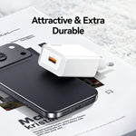USAMS CC324 T69 QC18W USB-A Single Port Fast Charger, CC324