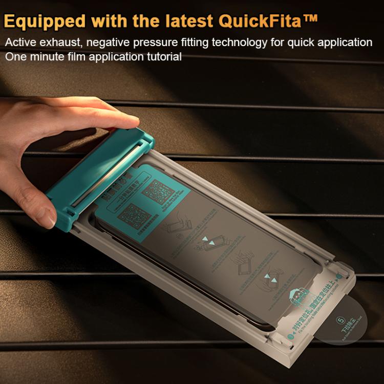 Benks King Kong Corning Hot-bend Full-glue DLC Tempered Film Quick-install Version, For iPhone 17 Pro Max, For iPhone 17 Pro