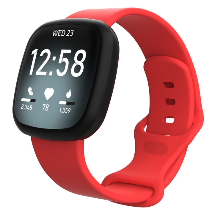 For Fitbit Versa 3 / Sense Silicone Replacement Strap Watchband, Size: L