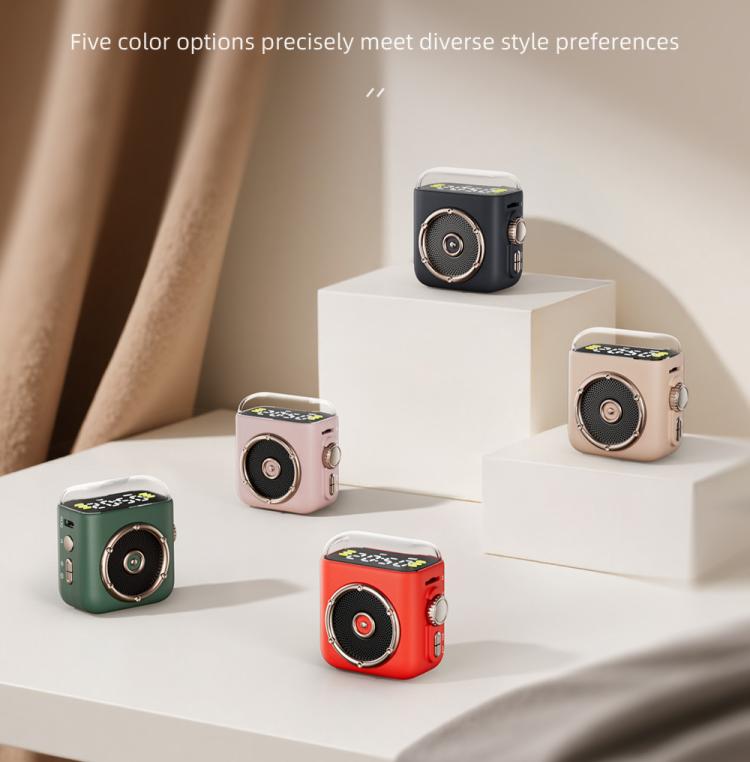 P6 Portable Bluetooth 5.0 Wireless Speaker with Clock & Night Light