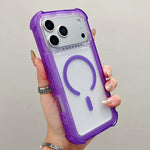 Transparent Matte TPU Hybrid PC 3-in-1 MagSafe Phone Case, For iPhone 17 Pro Max, For iPhone 17 Pro, For iPhone 17, For iPhone Air, For iPhone 16 Pro Max, For iPhone 16 Pro, For iPhone 16 Plus, For iPhone 16