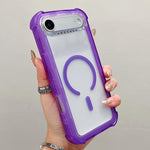 Transparent Matte TPU Hybrid PC 3-in-1 MagSafe Phone Case, For iPhone 17 Pro Max, For iPhone 17 Pro, For iPhone 17, For iPhone Air, For iPhone 16 Pro Max, For iPhone 16 Pro, For iPhone 16 Plus, For iPhone 16
