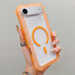 Transparent Matte TPU Hybrid PC 3-in-1 MagSafe Phone Case, For iPhone 17 Pro Max, For iPhone 17 Pro, For iPhone 17, For iPhone Air, For iPhone 16 Pro Max, For iPhone 16 Pro, For iPhone 16 Plus, For iPhone 16