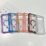 Transparent Matte TPU Hybrid PC 3-in-1 MagSafe Phone Case, For iPhone 17 Pro Max, For iPhone 17 Pro, For iPhone 17, For iPhone Air, For iPhone 16 Pro Max, For iPhone 16 Pro, For iPhone 16 Plus, For iPhone 16