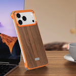 J TRIBE Metal Frameless Wood Texture MagSafe Phone Case, For iPhone 17 Pro Max, For iPhone 17 Pro, For iPhone 17, For iPhone Air, For iPhone 16 Pro Max, For iPhone 16 Pro, For iPhone 15 Pro Max, For iPhone 15 Pro