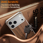J TRIBE Metal Frameless Wood Texture MagSafe Phone Case, For iPhone 17 Pro Max, For iPhone 17 Pro, For iPhone 17, For iPhone Air, For iPhone 16 Pro Max, For iPhone 16 Pro, For iPhone 15 Pro Max, For iPhone 15 Pro