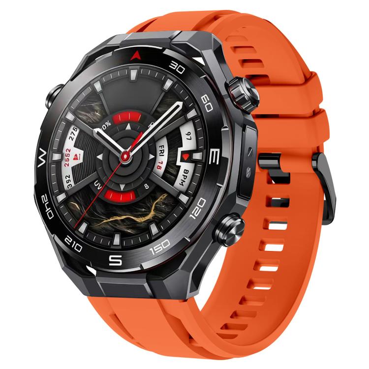 xDfind Black Buckle Sport Silicone Watch Band, For Huawei Watch Ultimate 2