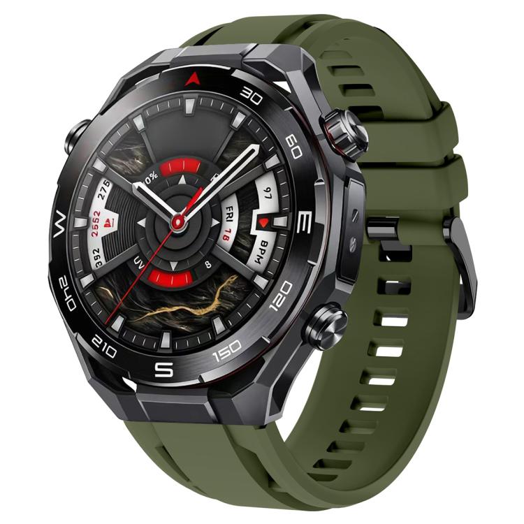 xDfind Black Buckle Sport Silicone Watch Band, For Huawei Watch Ultimate 2