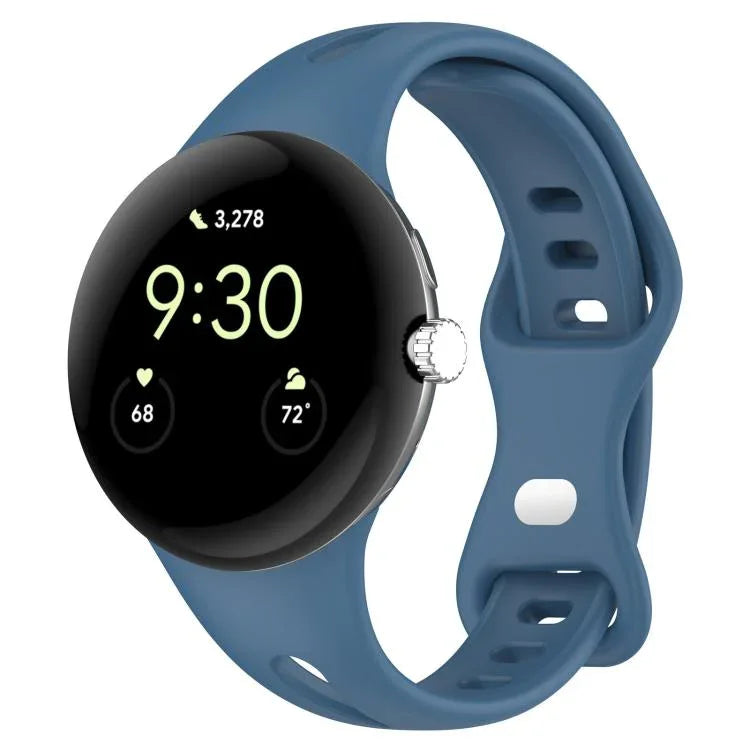 xDfind Small Waist Butterfly Buckle Silicone Watch Band, For Google Pixel Watch 4 / 3 / 2 / 1 41mm
