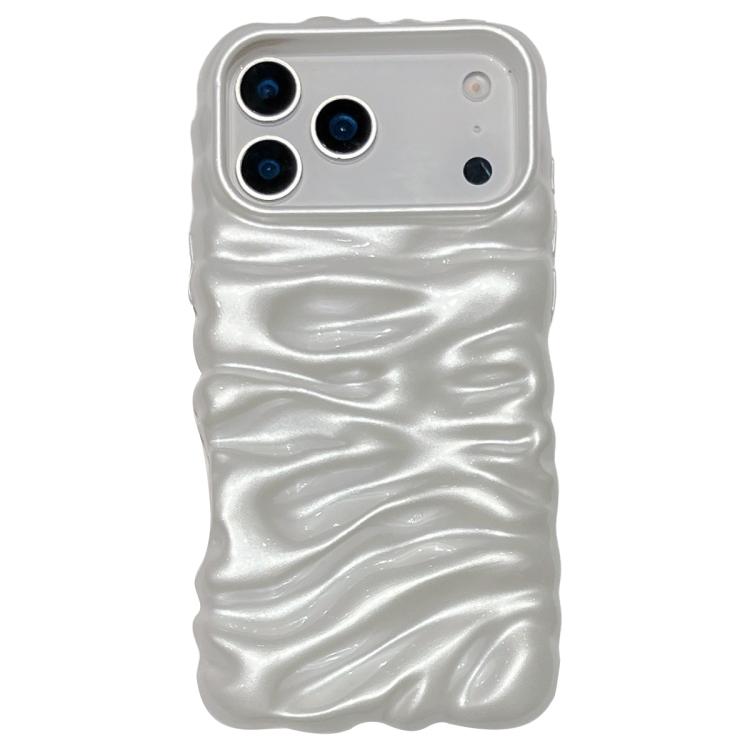 Cream Texture Electroplating TPU Full Coverage Phone Case, For iPhone 17 Pro Max, For iPhone 17 Pro