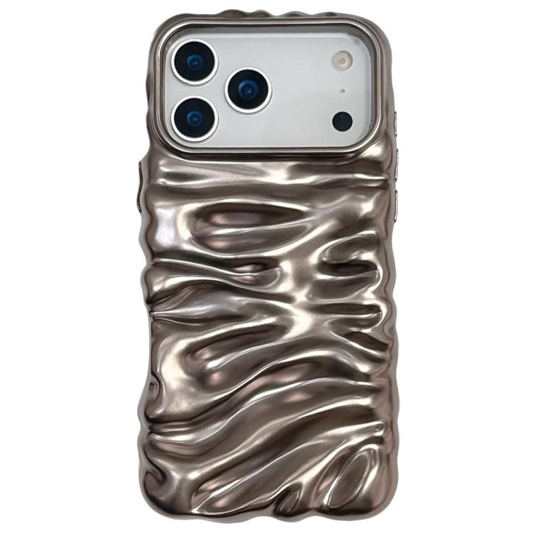 Cream Texture Electroplating TPU Full Coverage Phone Case, For iPhone 17 Pro Max, For iPhone 17 Pro