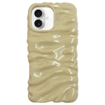 Cream Texture Electroplating TPU Full Coverage Phone Case, For iPhone 17, For iPhone 16 Pro Max
