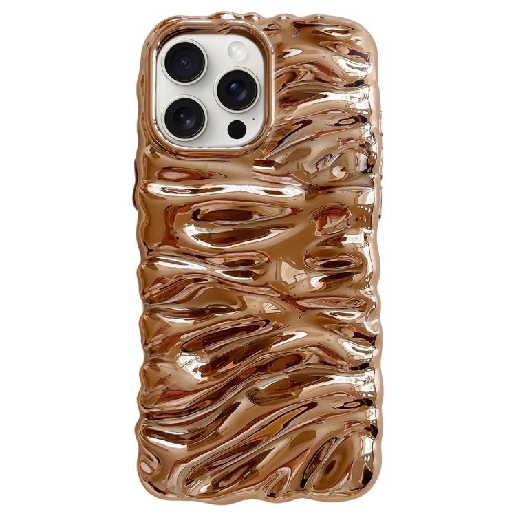 Cream Texture Electroplating TPU Full Coverage Phone Case, For iPhone 15 Pro, For iPhone 15 Plus, For iPhone 15, For iPhone 14 Plus, For iPhone 14