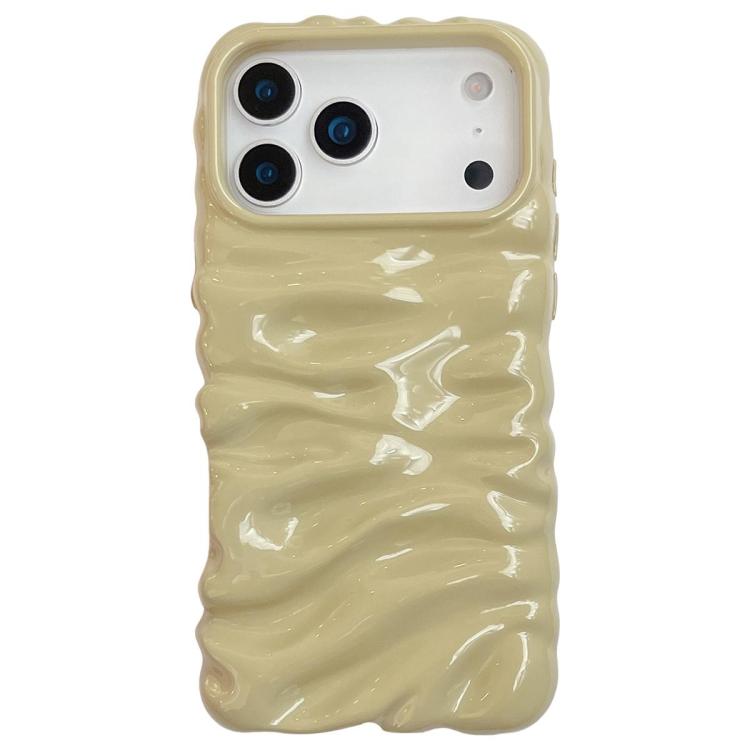 Cream Texture Electroplating TPU Full Coverage Phone Case, For iPhone 18 Pro Max, For iPhone 17 Pro Max, For iPhone 17 Pro