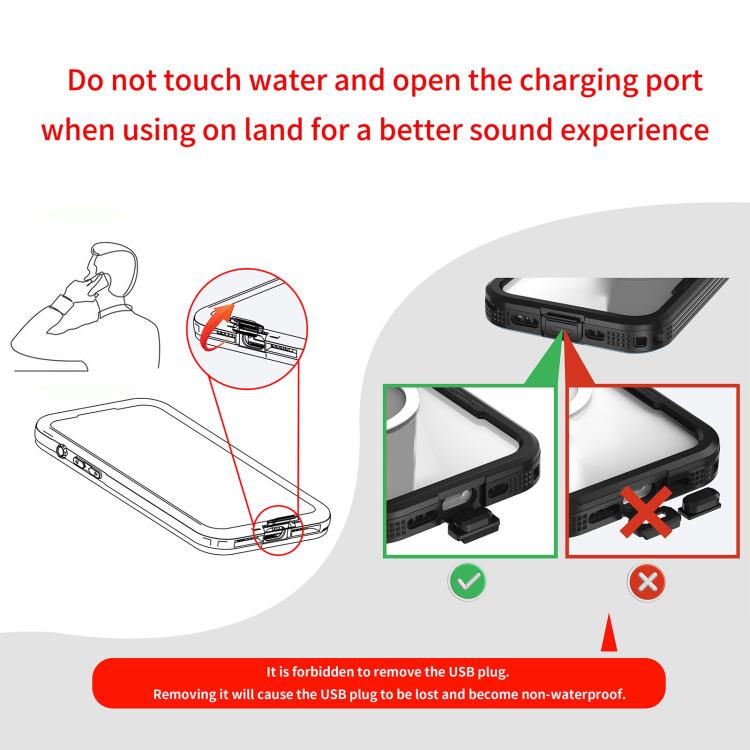 RedPepper IP68 Waterproof Triple-proof MagSafe Phone Case, For iPhone 17 Pro Max, For iPhone 17 Pro, For iPhone Air