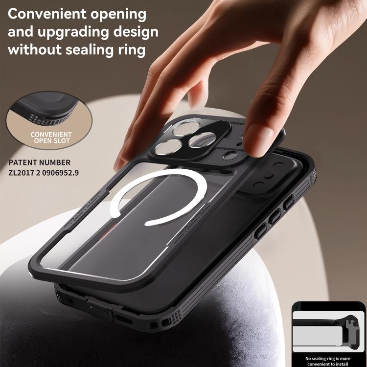 RedPepper IP68 Waterproof Triple-proof MagSafe Phone Case, For iPhone 18 Pro / 17 Pro, For iPhone 18 Pro Max / 17 Pro Max, For iPhone Air