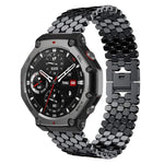 xDfind Fish Scale Texture Metal Watch Band, For Amazfit T-Rex 3