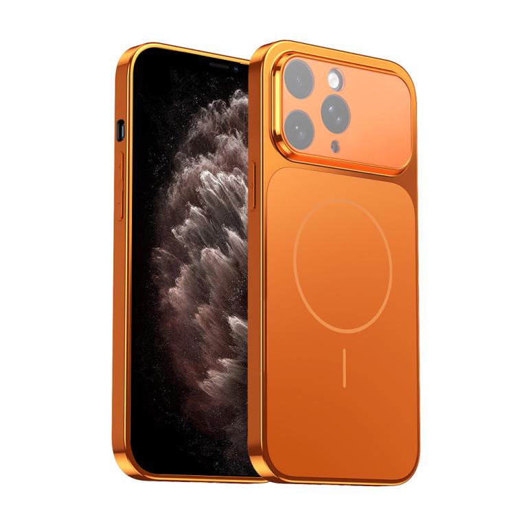 Corning Glass Plating Large Window MagSafe Phone Case, For iPhone 12 Pro, For iPhone 11 Pro Max, For iPhone 11