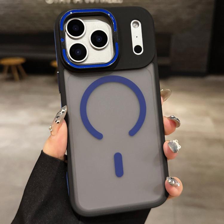 Skin Feel Frosted Metal Lens Holder MagSafe Magnetic Phone Case, For iPhone 17 Pro Max, For iPhone 17 Pro, For iPhone 17, For iPhone Air, For iPhone 16 Pro Max, For iPhone 16 Pro