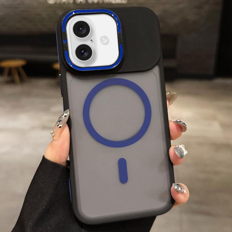 Skin Feel Frosted Metal Lens Holder MagSafe Magnetic Phone Case, For iPhone 17 Pro Max, For iPhone 17 Pro, For iPhone 17, For iPhone Air, For iPhone 16 Pro Max, For iPhone 16 Pro