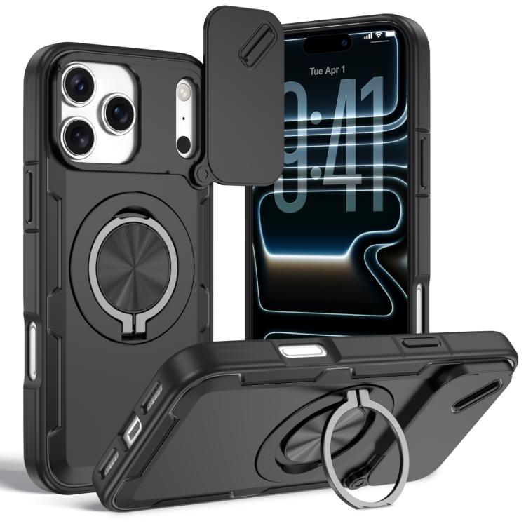 Camshield Rotation Holder MagSafe Phone Case, For iPhone 17 Pro Max, For iPhone 17 Pro, For iPhone 16 Pro Max, For iPhone 16 Pro, For iPhone 16 Plus, For iPhone 16, For iPhone 15 Pro Max, For iPhone 15 Pro