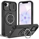 Camshield Rotation Holder MagSafe Phone Case, For iPhone 17e / 16e, For iPhone 17 Pro Max, For iPhone 17 Pro, For iPhone 17, For iPhone 16 Pro Max, For iPhone 16 Pro, For iPhone 16 Plus, For iPhone 16