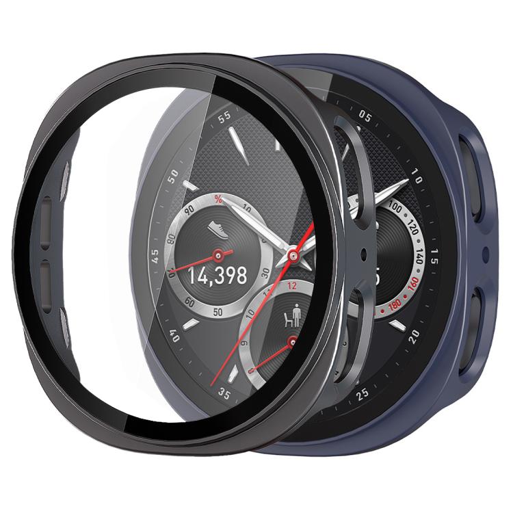 xDfind Tempered Film Integrated Frosted PC Watch Protective Cover, For Samsung Galaxy Watch8 44mm, For Samsung Galaxy Watch8 40mm