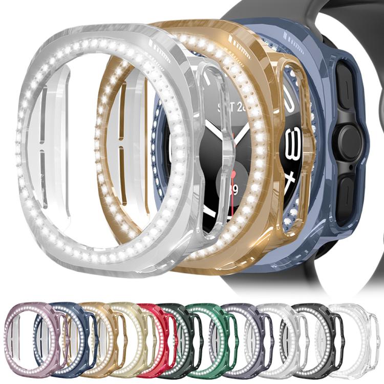 xDfind Single Row Diamond Hollow PC Watch Cover, For Galaxy Watch Ultra2 2026 / 2025 / 1 2024