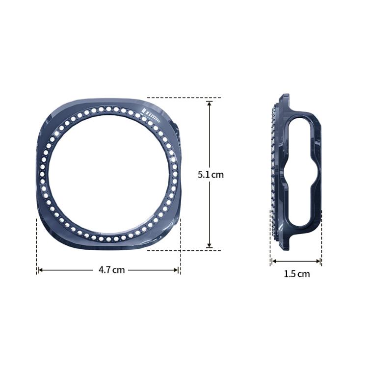 xDfind Single Row Diamond Hollow PC Watch Cover, For Galaxy Watch Ultra2 2026 / 2025 / 1 2024