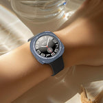 xDfind Single Row Diamond Hollow PC Watch Cover, For Samsung Galaxy Watch Ultra 47mm / Ultra 2025