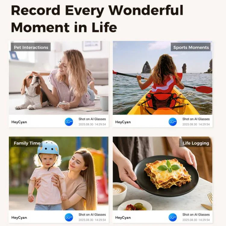 M02 Ultra 8MP Camera AI Smart Glasses Photochromic Lenses, with Black Charging Case, with Brown Charging Case