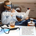 M02 Ultra 8MP Camera AI Smart Glasses Photochromic Lenses, with Black Charging Case, with Brown Charging Case