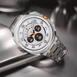 Butterfly Buckle Titanium Alloy Watch Band, For Samsung Galaxy Watch Ultra 47mm / Ultra 2025, For Samsung Galaxy Watch8 / Watch8 Classic