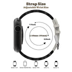 xDfind Diamond Stainless Steel Hybrid Genuine Leather Watch Band, For Apple Watch 38 / 40 / 41 / S11 42mm