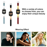xDfind Butterfly Stainless Steel Hybrid Genuine Leather Watch Band, For Apple Watch 42 / 44 / 45 / 46 / 49mm, For Apple Watch 38 / 40 / 41 / S11 42mm