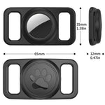xDfind Silicone Pet Collar Tracker Transparent PC Cover, For AirTag 2nd Gen / AirTag 1st Gen