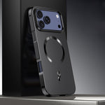 Frosted Magnetic Shield MagSafe Alloy Metal Phone Case, For iPhone 17 Pro Max, For iPhone 17 Pro, For iPhone 17, For iPhone Air, For iPhone 16 Pro Max, For iPhone 16 Pro, For iPhone 15 Pro Max, For iPhone 15 Pro
