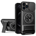 Lens Sliding Window Multifunctional Magnetic Shockproof Phone Case, For iPhone 13 Pro Max, For iPhone 13 Pro, For iPhone 12 Pro Max, For iPhone 11 Pro Max, For iPhone 11
