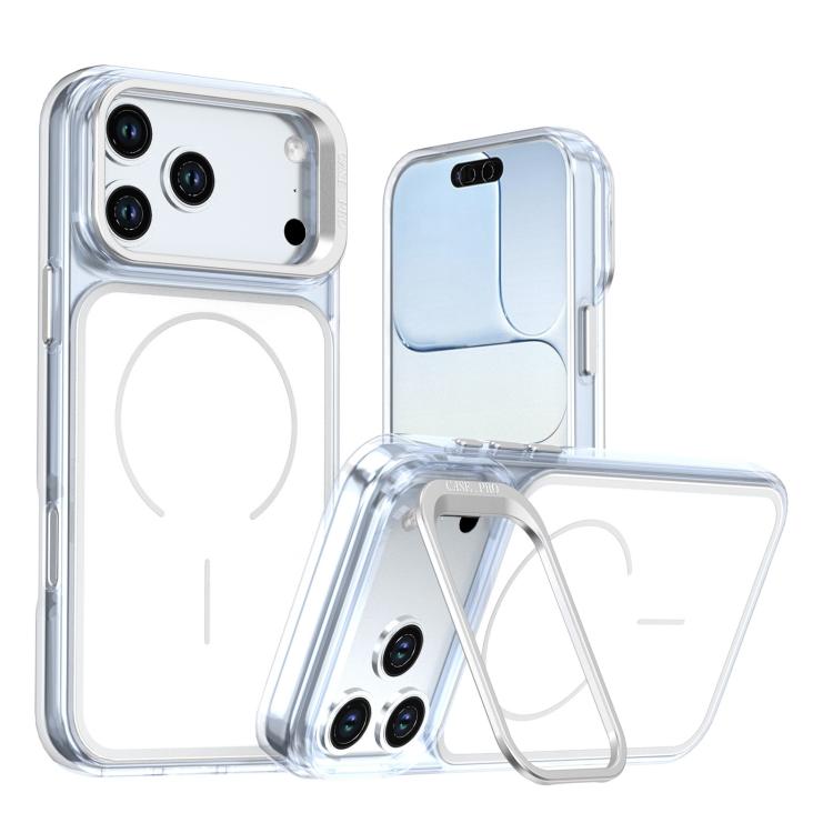 Bright Color Blocking Camera Bracket Magnetic Phone Case, For iPhone 18 Pro, For iPhone 18 Pro Max, For iPhone 17 Pro Max, For iPhone 14 / 13, For iPhone 17 Pro, For iPhone 17, For iPhone Air, For iPhone 16 Pro Max