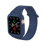 Reverse Buckle Magnetic Integrated TPU Cover Silicone Watch Band, For Apple Watch 45mm / 44mm, For Apple Watch 41mm / 40mm