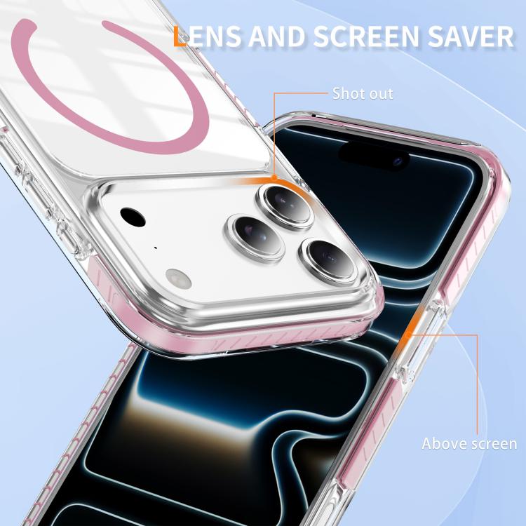 Crystal Shield Clear Magnetic Acrylic Hybrid TPU Phone Case, For iPhone 17 Pro Max, For iPhone 17 Pro, For iPhone 17, For iPhone Air, For iPhone 16 Pro Max, For iPhone 16 Pro
